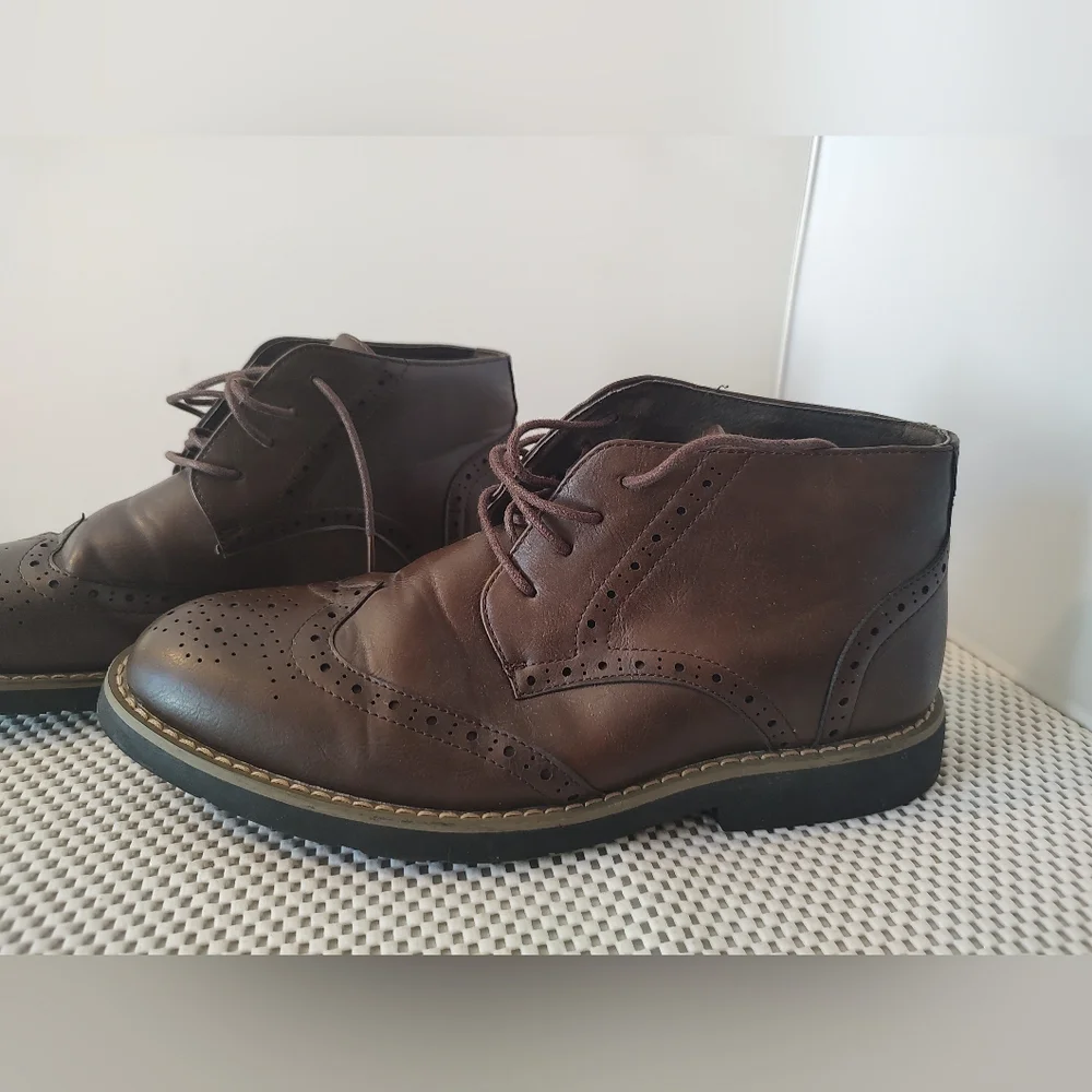 Alpine Swiss Men's Size 8 Brown Ankle Boots